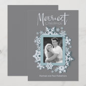 Frohe Weihnachten Modernes Holiday Style Foto (Vorne/Hinten)