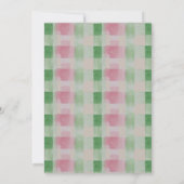 Frohe Weihnachten Modernes Kariertes Foto in Rosa (Rückseite)