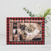 Frohe Weihnachten Modernes Kariertes Funny Funny C (Stehend Vorderseite)