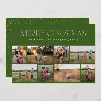 Frohe Weihnachten Modernes Minimal Grünes Pine Fot