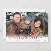 Frohe Weihnachten Modernes Minimales Foto (Vorderseite)