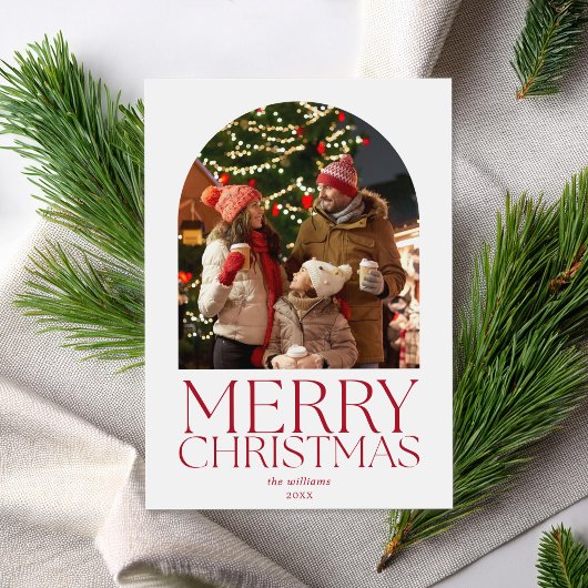 Frohe Weihnachten Modernes Minimalistisch Arch Fot