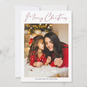 Frohe Weihnachten Modernes Minimalistisches Foto