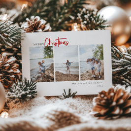 Frohe Weihnachten Modernes Minimalistisches Foto m