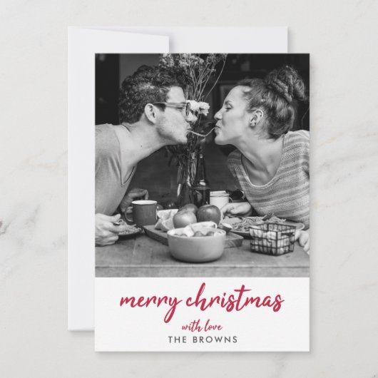 Frohe Weihnachten | Modernes Minimalistisches stil (Vorderseite)