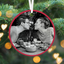 Frohe Weihnachten | Modernes Minimalistisches stil Ornament Aus Metall