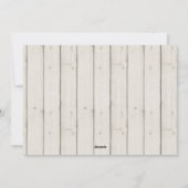 Frohe Weihnachten | Modernes rustikales Foto (Rückseite)