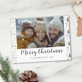 Frohe Weihnachten Modernes Script-Foto