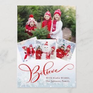 Frohe Weihnachten Modernes Script FOTO Gruß