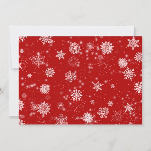 Frohe Weihnachten Modernes Script FOTO Gruß (Rückseite)