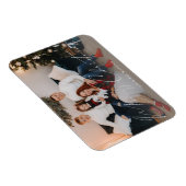 Frohe Weihnachten Modernes Script-Foto Magnet (Rechte Seite)