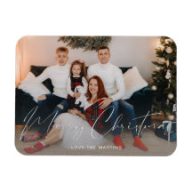 Frohe Weihnachten Modernes Script-Foto