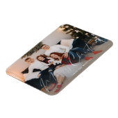 Frohe Weihnachten Modernes Script-Foto Magnet (Linke Seite)