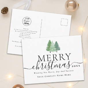 Frohe Weihnachten Modernes Skript Business-Logo