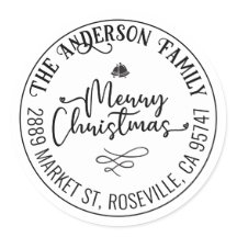 Frohe Weihnachten Modernes, trendy Script anpassba