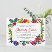 Frohe Weihnachten Modernes Weihnachtsfest im Wasse Einladung (Stehend Vorderseite)