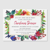 Frohe Weihnachten Modernes Weihnachtsfest im Wasse Magneteinladung (Vorderseite)