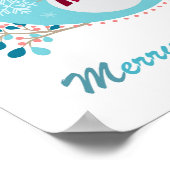 Frohe Weihnachten - Modernes Weihnachtsgedicht Poster (Ecke)