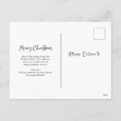 Frohe Weihnachten | Modernes Zwei-Foto (Rückseite)