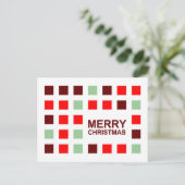 frohe Weihnachten (Modquadrate) (Stehend Vorderseite)