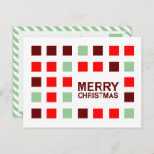 frohe Weihnachten (Modquadrate) (Vorne/Hinten)