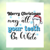 Frohe Weihnachten möge alles, was du zest, weiß se Fensteraufkleber (Blatt 3)