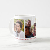 Frohe Weihnachten Mommy 3 Foto Custom Coffee Tasse (Vorderseite Links)