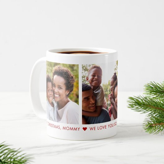 Frohe Weihnachten Mommy 3 Foto Custom Coffee Tasse
