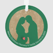 Frohe Weihnachten Mommy & Daddy Bis 2026 Ornament (Rückseite)