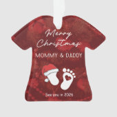 Frohe Weihnachten Mommy & Daddy Ornament (Vorderseite)