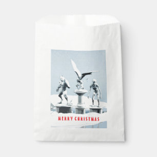 Frohe Weihnachten. Monster-Eisskulpturen Geschenktütchen