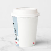 Frohe Weihnachten. Monster-Eisskulpturen Pappbecher (Links)