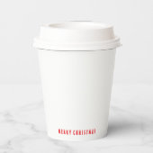 Frohe Weihnachten. Monster-Eisskulpturen Pappbecher (Rückseite)