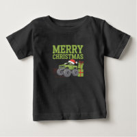 Frohe Weihnachten Monster Truck Kleinkind Jungen X