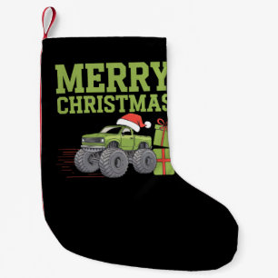 Frohe Weihnachten Monster Truck Kleinkind Jungen X Kleiner Weihnachtsstrumpf
