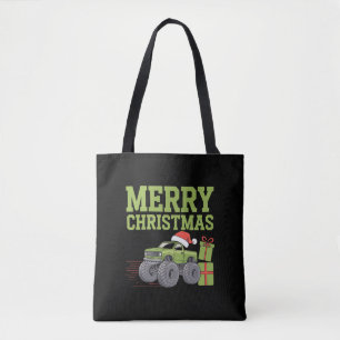 Frohe Weihnachten Monster Truck Kleinkind Jungen X Tasche
