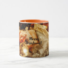 Frohe Weihnachten Moon Angel Tasse