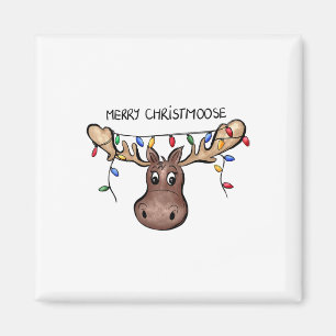Frohe Weihnachten Moose Xmas Lover Holid Magnet