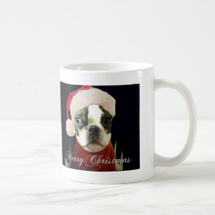 frohe Weihnachten MOPS-WEIHNACHTSMANNMÜTZE-BLICK Kaffeetasse