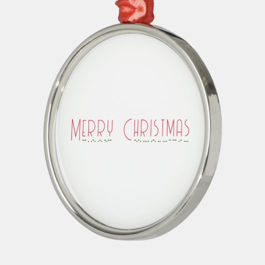 Frohe Weihnachten & Morse Code Ornament Aus Metall (Links)