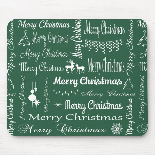 Frohe Weihnachten Mousepad (Vorne)