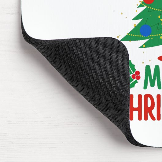 Frohe Weihnachten Mousepad (Ecke)