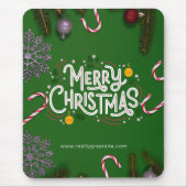 Frohe Weihnachten Mousepad (Vorne)