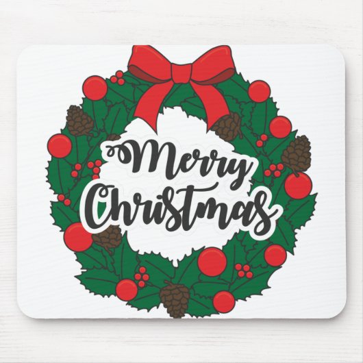 Frohe Weihnachten Mousepad (Vorne)