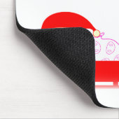 Frohe Weihnachten Mousepad (Ecke)