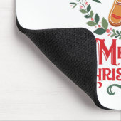 Frohe Weihnachten Mousepad (Ecke)