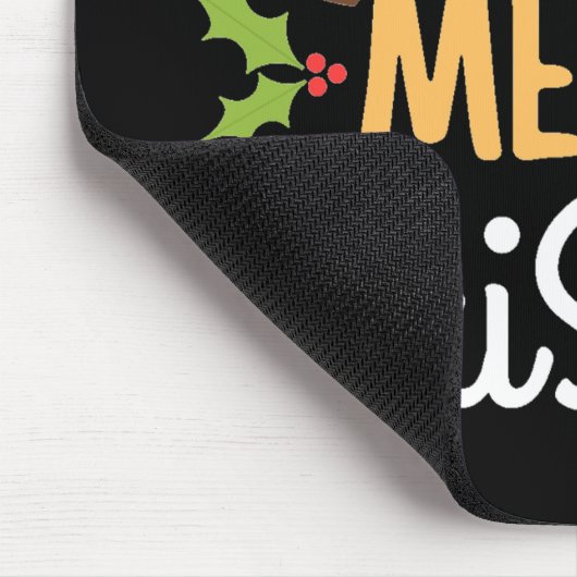 Frohe Weihnachten Mousepad (Ecke)