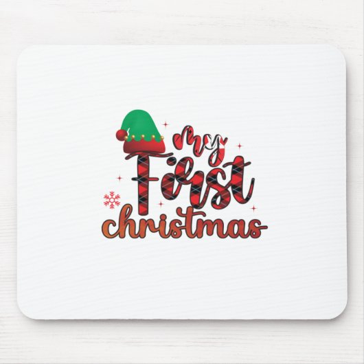 Frohe Weihnachten Mousepad (Vorne)