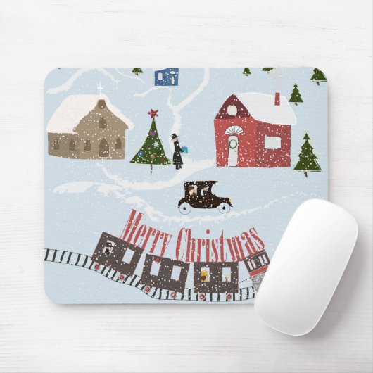 Frohe Weihnachten Mousepad (Mit Mouse)