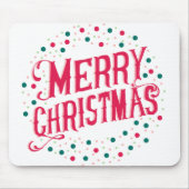 Frohe Weihnachten Mousepad (Vorne)